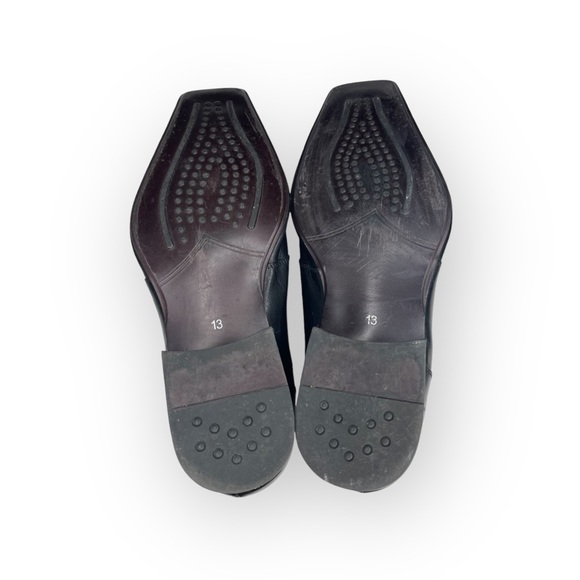 Stacy Adams Square Toe Dress Shoe Booties Black Leather Shooties 13D - Picture 12 of 16